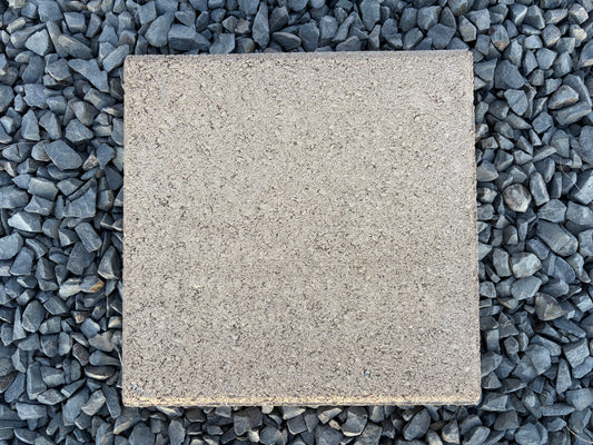 Mocha Angelus 12x12 concrete stepping stone for garden paths and landscape walkways