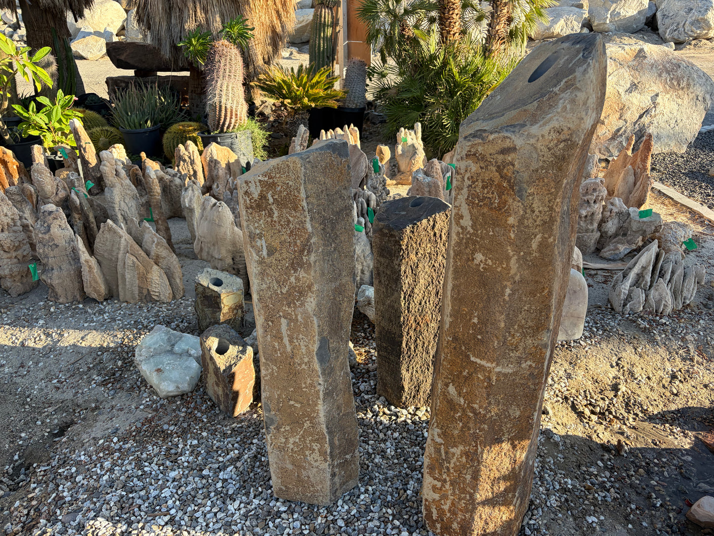 Natural Basalt Column Fountains