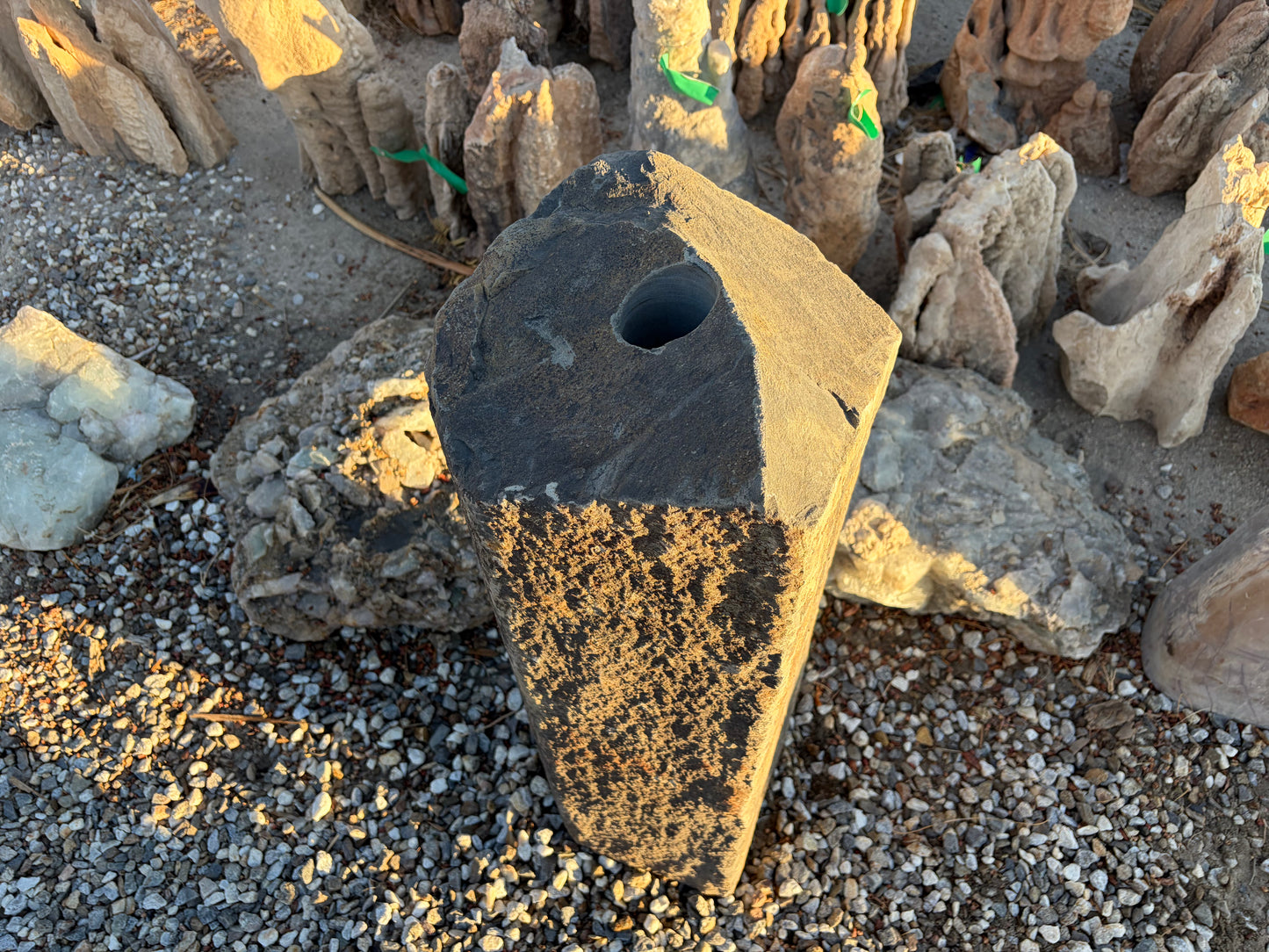 Natural Basalt Column Fountains
