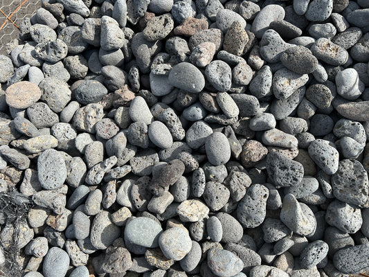 Black Volcanic Pebbles