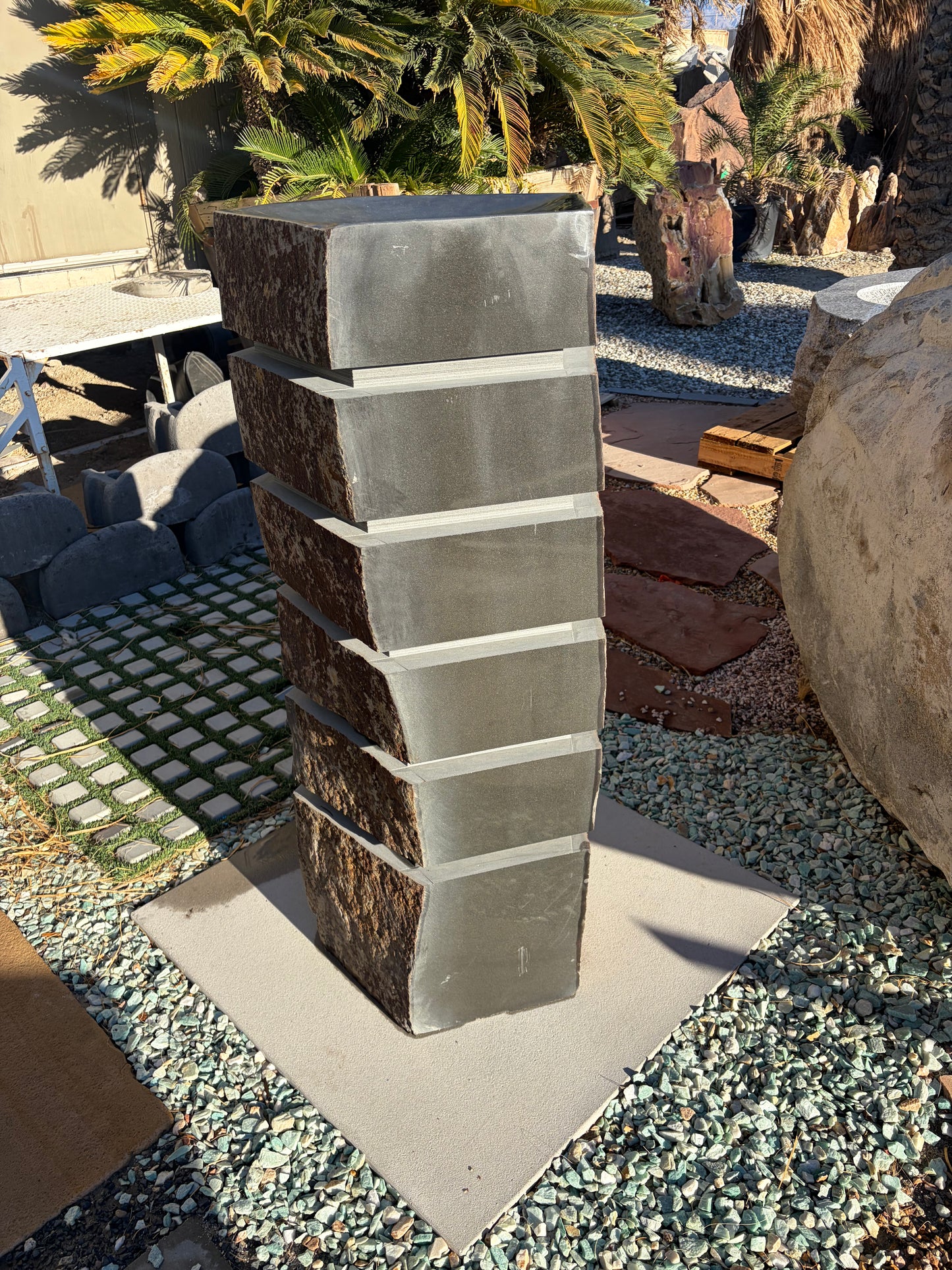 Basalt Column Water Feature