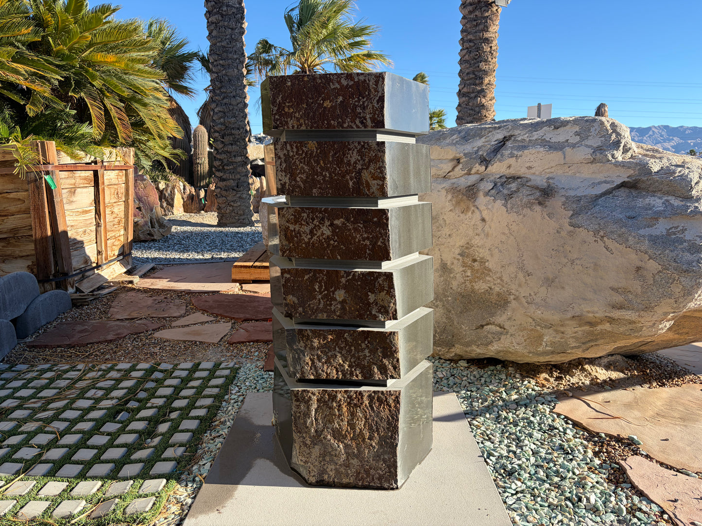 Basalt Column Water Feature