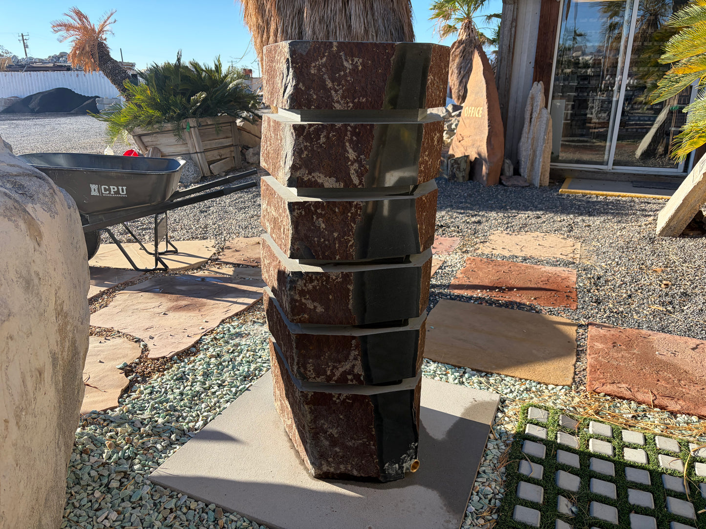 Basalt Column Water Feature