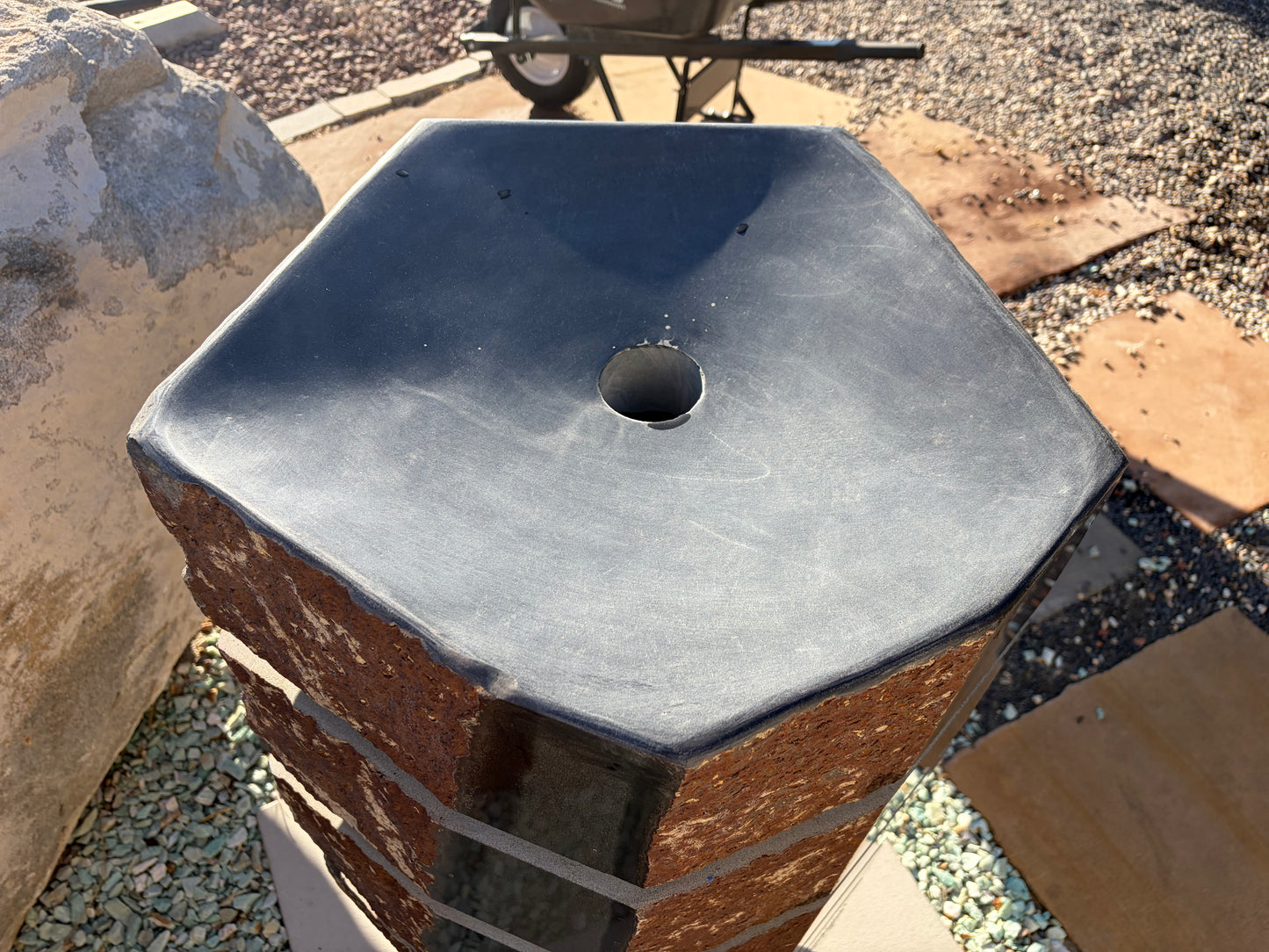 Basalt Column Water Feature