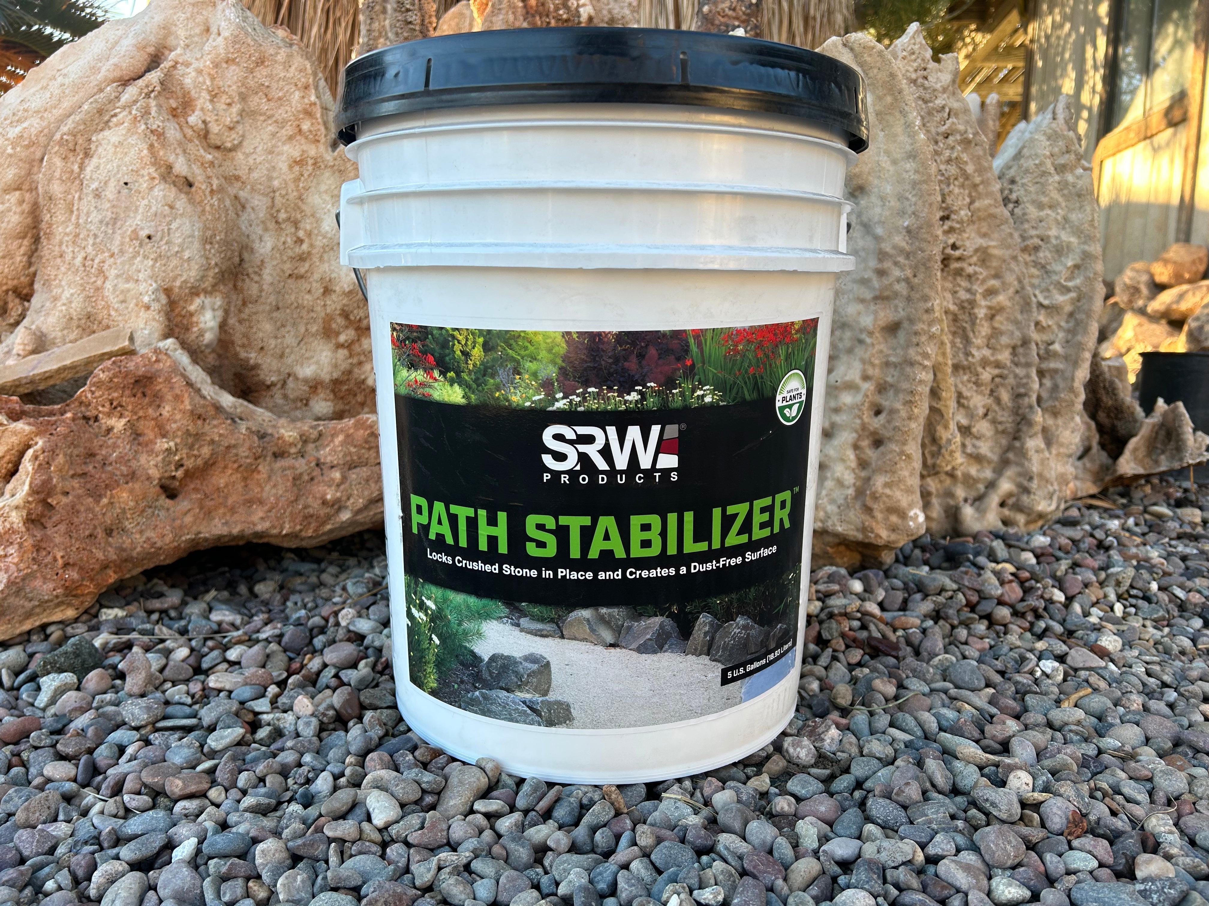 SRW Pathway Stabilizer™ DG & Gravel Binder for Dust-Free Paths (5 Gall ...