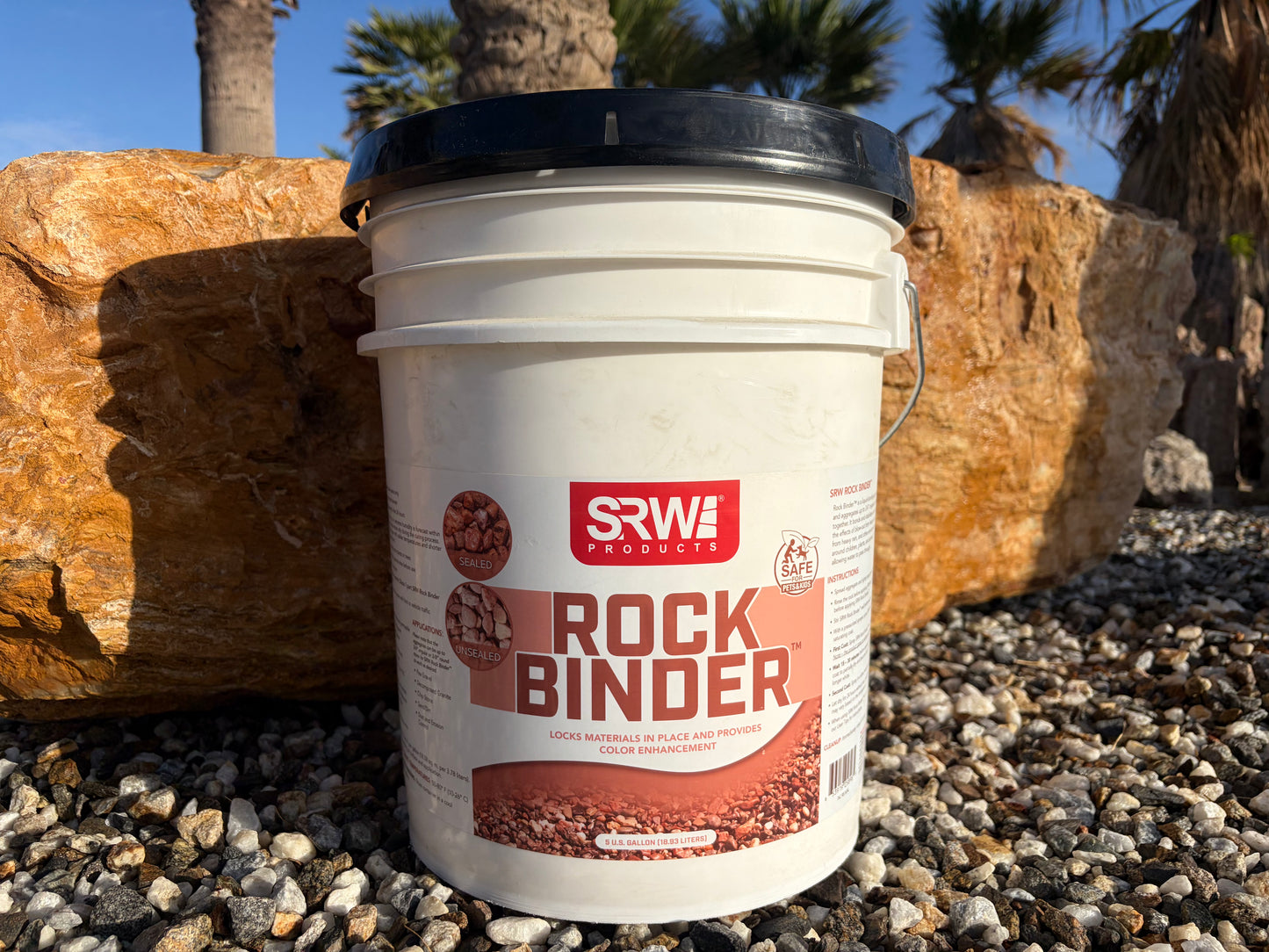 SRW Products Rock Binder decorative landscape rock